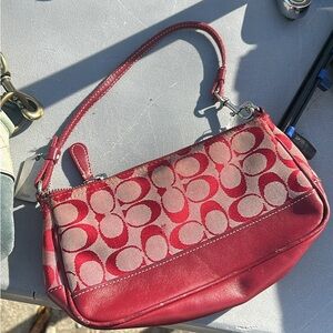 Red Designer Shoulder Bag